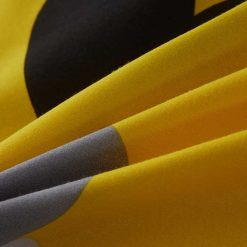 Violet® Sárga Szíves ágyneműhuzat garnitúra Fekete szívekkel 7 részes ágyneműhuzatok